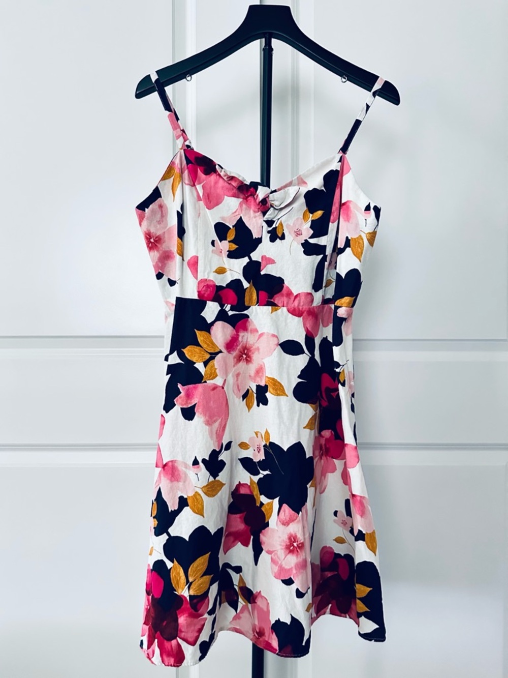 Women’s Old Navy Cami  Spaghetti Strap Floral Knee-Length Dress Size XL